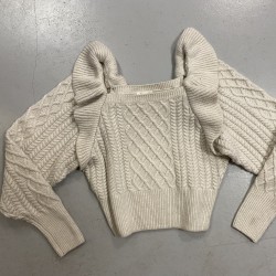 Fajowy sweter
